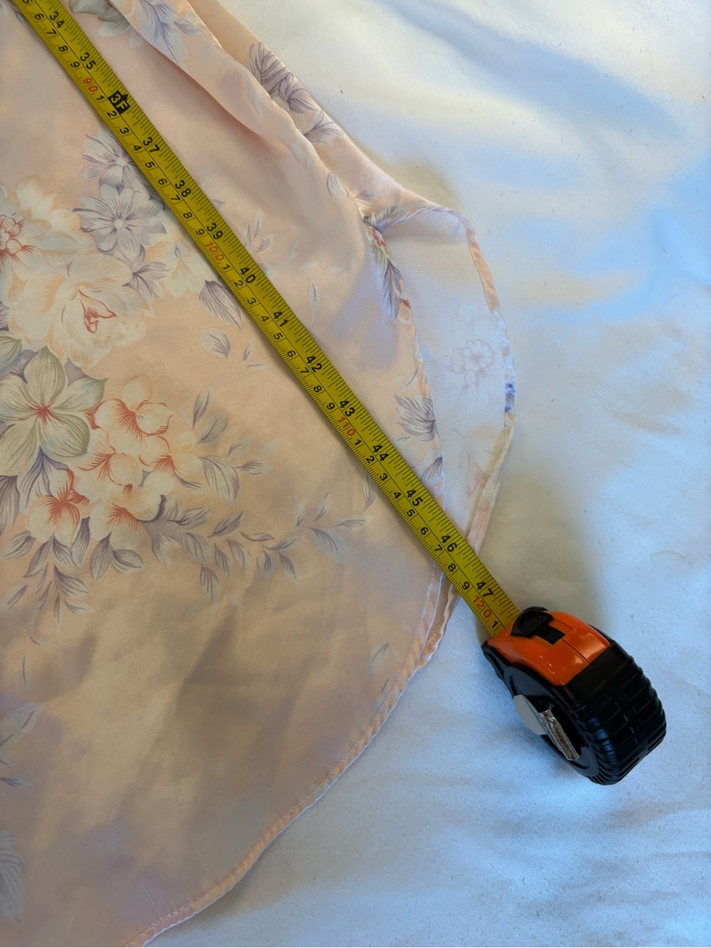 Vintage Floral Satin Lace-Trim grannycore nightgown size 3X - Picture 6 of 6